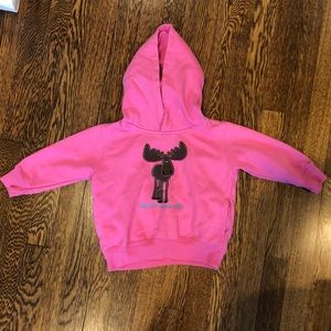 Girls Pink White Mountains, NH sweatshirt, size 2T